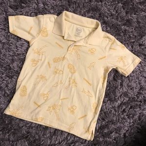 🌴 Tropical Yellow Polo